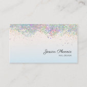 Moderner Glamour Glitzer sinkt Karte (Vorderseite)