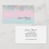 Moderner Glamour Glitzer sinkt Karte (Vorne/Hinten)