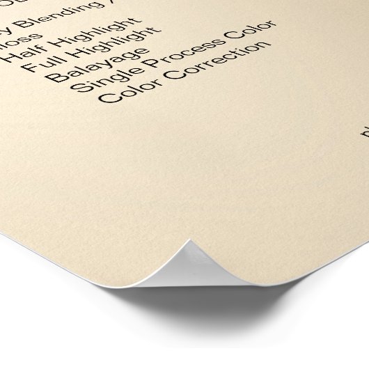 Moderner Glamour Gold Glitzer sinkt Poster (Ecke)