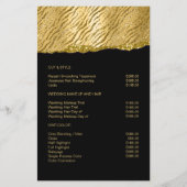 Moderner Glamour Gold Pattern Glitzer Flyer (Hinten)