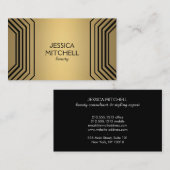 Moderner Glamour in Gold Beauty, Makeup, Boutique Visitenkarte (Vorne/Hinten)
