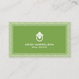 Moderner Glamour Realtor, Real Anwesen Green Visitenkarte