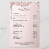 Moderner Glamour Rosa Glitzer sinkt Flyer (Vorne)