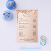 Moderner Glamour Rosegold Glitzer sinkt Flyer (Einzeln)