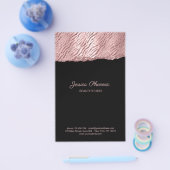 Moderner Glamour Rosegold Pattern Glitzer Flyer (Einzeln)