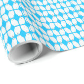 Moderner Glamour-Schnee-Eule Geschenkpapier (Rolleneckpunkt)