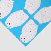 Moderner Glamour-Schnee-Eule Seidenpapier (Ausschnitt)