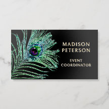 Moderner Glitter-Feder-Eventplaner