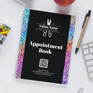 Moderner Glitter-Friseur-Terminplaner Planer