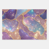 Moderner Glitter Opal Geschenkpapier Set (Vorderseite 2)