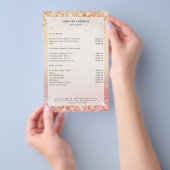 Moderner Glitter-Salon-Preisliste Flyer (Handgriff)
