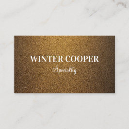 Moderner Glitzer aus einfachem Kupfergold beruflic Visitenkarte