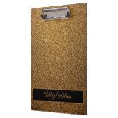 Moderner Glitzer aus hübschem Kupfergold Klemmbrett (Links)