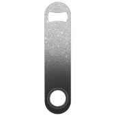 Moderner Glitzer aus Monogramm Speedflaschenöffner (Rückseite)