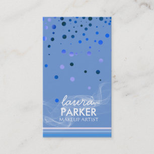 Moderner Glitzer Bokeh Makeup Artist Lila Visitenkarte