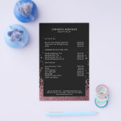 Moderner Glitzer Drop Rosegold Flyer (Einzeln)