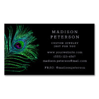 Moderner Glitzer Feather Jewelier Stylist Friseur