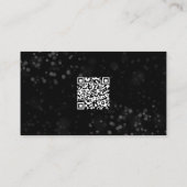 Moderner Glitzer funkelnd Makeup Visitenkarte (Rückseite)