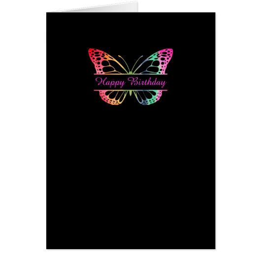 Moderner Glitzer für die Grußkarte des Schmetterli (Vorne)