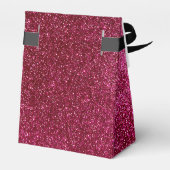 Moderner Glitzer für Hochzeiten in Rot und Weiß Geschenkschachtel (Rückseite)