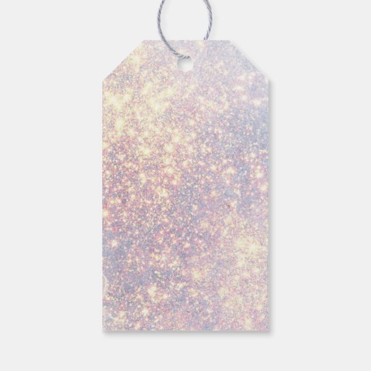 Moderner Glitzer Glitzern frohe Weihnachten Geschenkanhänger (Rückseite)