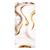 Moderner Glitzer Goldmarmorsalon Werbekarte (Hinten)