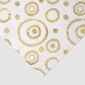 Moderner Glitzer-Handgezogener Rundkreis aus Weiß Seidenpapier (Detail)