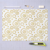 Moderner Glitzer-Handgezogener Rundkreis aus Weiß Seidenpapier (Handwerk)