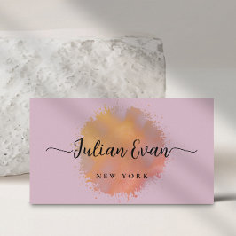 Moderner Glitzer Holographic Elegantes Drehbuch Ro Visitenkarte