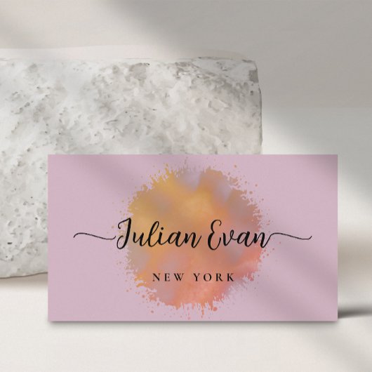 Moderner Glitzer Holographic Elegantes Drehbuch Ro Visitenkarte