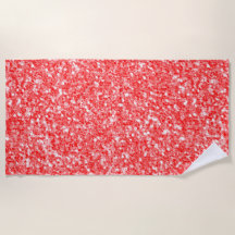 Moderner Glitzer in Weiß und Rot