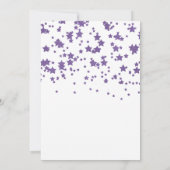 Moderner Glitzer Kleine Star Babydusche Einladung (Rückseite)