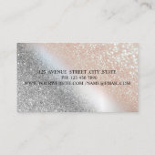 Moderner Glitzer, Lippen, Schminkkünstler Visitenkarte (Rückseite)