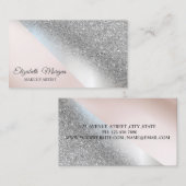 Moderner Glitzer, Makeup Artist Visitenkarte (Vorne/Hinten)