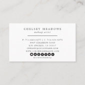 Moderner Glitzer mit farbigen Pinselstrichen Visitenkarte (Rückseite)