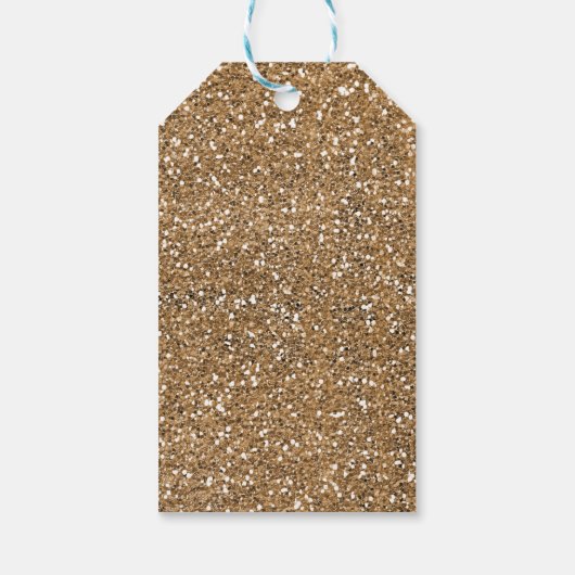 Moderner Glitzer Rose Gold Blush Glam Vielen Dank Geschenkanhänger (Rückseite)