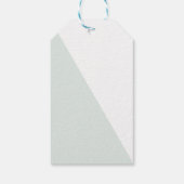 Moderner Glitzer Rose Gold mit Liebe Monogramm Geschenkanhänger (Rückseite)