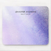 Moderner Glitzer Salon hell Lila Mousepad (Vorne)