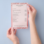 Moderner Glitzer Salon Preisliste Flyer (Handgriff)