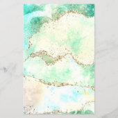 Moderner Glitzer Salon Preisliste Flyer (Hinten)