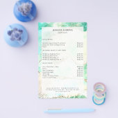 Moderner Glitzer Salon Preisliste Flyer (Einzeln)