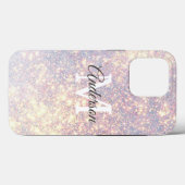 Moderner Glitzer Spark | Persönliche Erstgeburt Case-Mate iPhone Hülle (Rückseite (Horizontal))