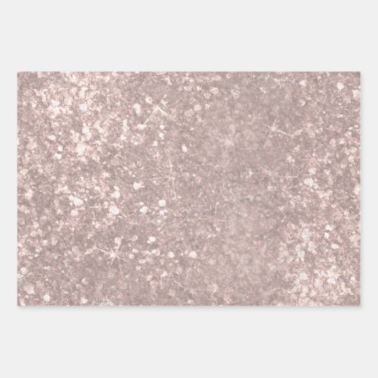 Moderner Glitzer Sparkasse Geschenkpapier Set (Vorderseite 3)