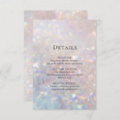 Moderner Glitzer Sparkle Begleitkarte (Vorne/Hinten)