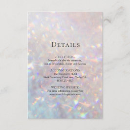 Moderner Glitzer Sparkle Begleitkarte