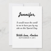 Moderner Glitzer wird mein Einladender sein Einladung (Rückseite)