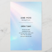Moderner Glow Salon Flyer (Hinten)