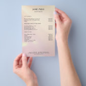 Moderner Glow Salon Flyer (Handgriff)