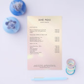 Moderner Glow Salon Flyer (Einzeln)
