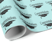 Moderner Glückwunsch-Abschluss Geschenkpapier (Rolleneckpunkt)